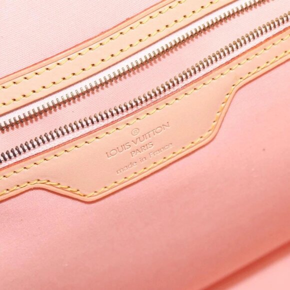 LOUIS VUITTON Vernis Biscayne Bay GM Bag Marshmallow Pink LV Auth - Picture 13 of 16